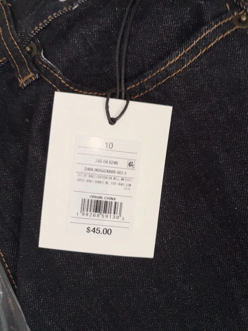 KBB by Khalana Women’s Dark Indigo Denim Jeans Barrell Leg - Picture 3 of 6
